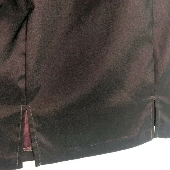 Alyn Paige Burgundy Iridescent Stretch Sheath Mini Dress Size 10 Sleeveless - Picture 8 of 10